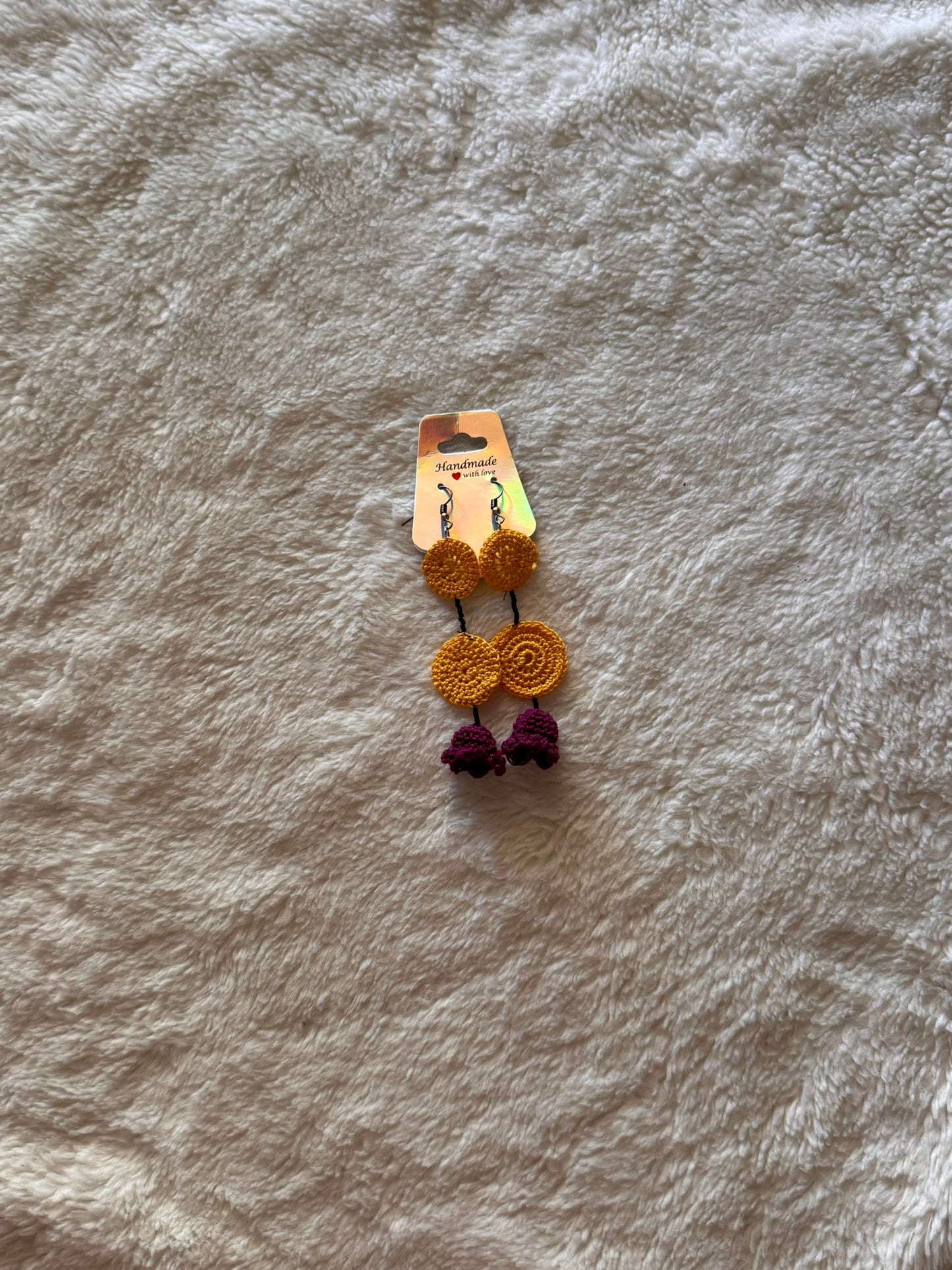 Purple Bell Earrings