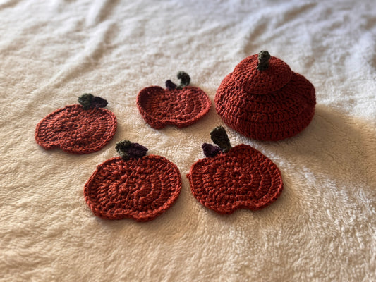 Pumpkin Coasters