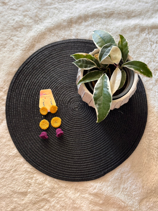 Purple Bell Earrings