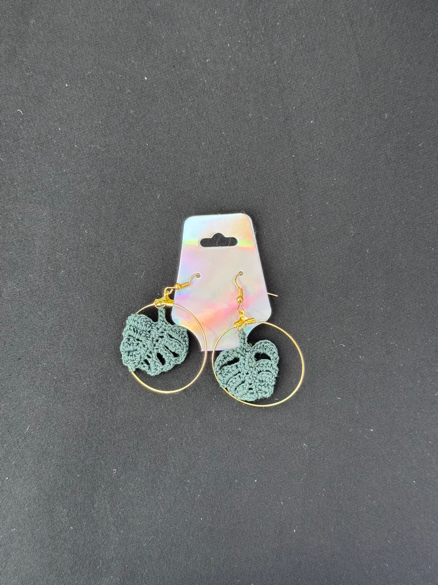 Monstera Earrings